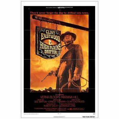 461: HIGH PLAINS DRIFTER - One-Sheet (27" x 41"); Very Fine- Folded