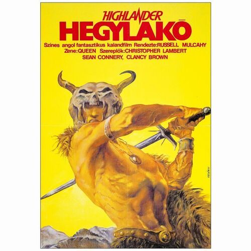 462: HIGHLANDER - Hungarian A1 (22.25" x 32"); 1st Release; Very Fine Folded