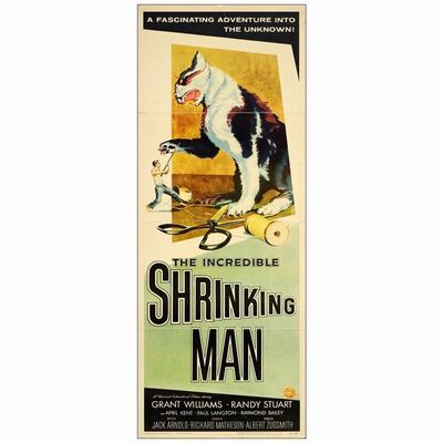 469: THE INCREDIBLE SHRINKING MAN - Insert (14" x 36"); Very Fine- Folded