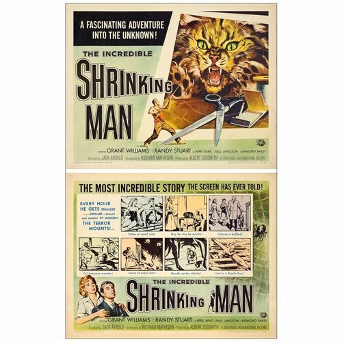 470: THE INCREDIBLE SHRINKING MAN - Half Sheets (2) (22" x 28"); Very Fine Rolled