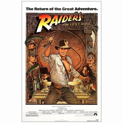 471: INDIANA JONES AND THE RAIDERS OF THE LOST ARK - One-Sheet (27" x 41"); Howard Kazanjian Collection; Near Mint Rolled