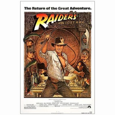 471: INDIANA JONES AND THE RAIDERS OF THE LOST ARK - One-Sheet (27" x 41"); Howard Kazanjian Collection; Near Mint Rolled