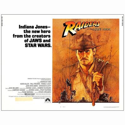 473: INDIANA JONES AND THE RAIDERS OF THE LOST ARK - Half Sheet (22" x 28"); International; Very Fine Rolled