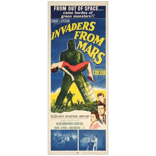 476: INVADERS FROM MARS - Insert (14" x 36"); Very Fine on Paper