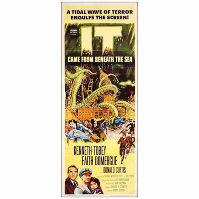 479: IT CAME FROM BENEATH THE SEA - Insert (14" x 36"); Fine Folded
