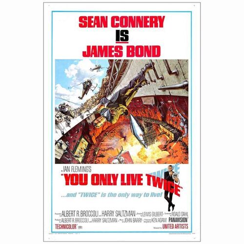 485: JAMES BOND: YOU ONLY LIVE TWICE - One-Sheet (27" x 41"); Style A; Very Fine- Folded