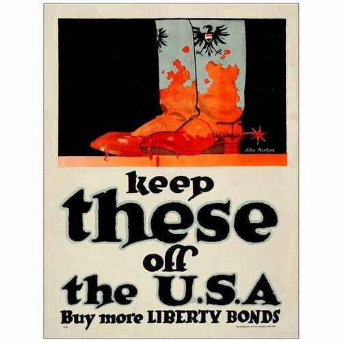 502: KEEP THESE OFF THE U.S.A. - WWI Poster (30" x 40"); Fine+ on Linen