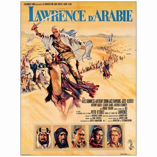 507: LAWRENCE OF ARABIA - French Moyenne (23" x 30.5"); Very Fine- on Linen