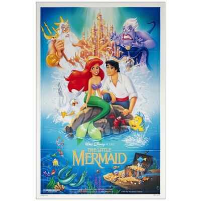509: THE LITTLE MERMAID - One-Sheet, DS (27" x 41"); Very Fine Folded
