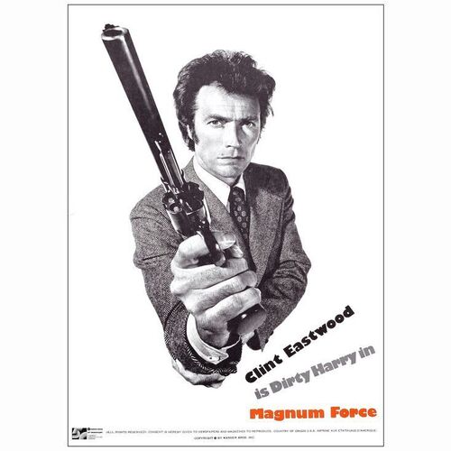 524: MAGNUM FORCE - Promo Poster (20" x 28"); International & Canadian Promotion; Very Fine- Rolled