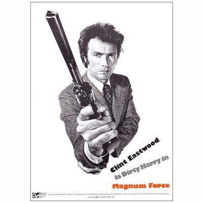 524: MAGNUM FORCE - Promo Poster (20" x 28"); International & Canadian Promotion; Very Fine- Rolled