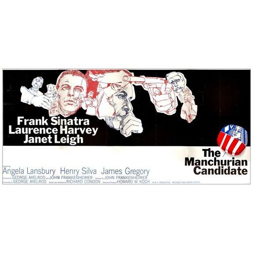 526: THE MANCHURIAN CANDIDATE - 24 Sheet (Billboard) (246" x 108"); Very Fine- Folded