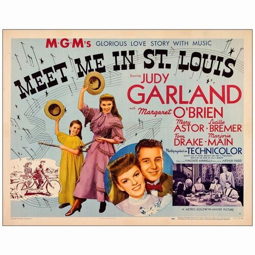 532: MEET ME IN ST. LOUIS - Half Sheet (22" x 28"); Style B; Very Fine Folded