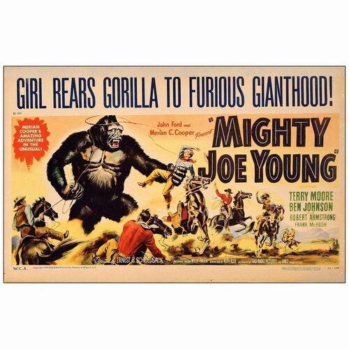533: MIGHTY JOE YOUNG - Window Card (22" x 14"); Style A; Very Fine