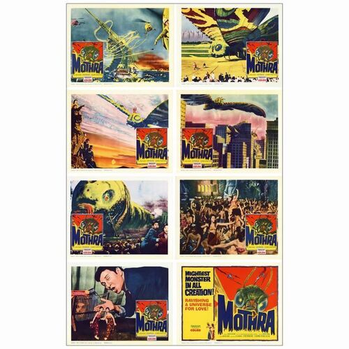 537: MOTHRA - Lobby Card Set (8) (11" x 14"); Near Mint