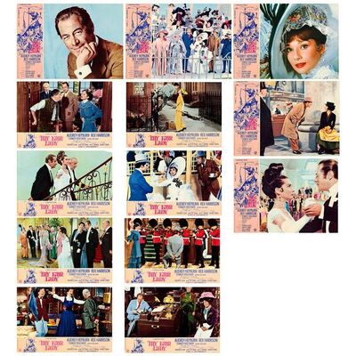 540: MY FAIR LADY - Italian Photobustas (8) & Horiztonal Italian Foglios (5) (26.5" x 18.5" & 37" x 26"); Very Fine+ Rolled & Folded
