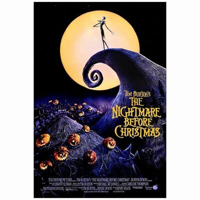 545: THE NIGHTMARE BEFORE CHRISTMAS - One-Sheet (DS) (27" x 40"); Very Fine- Rolled