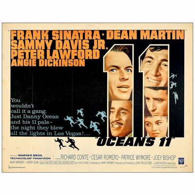 552: OCEAN'S ELEVEN - Half Sheet (22" x 28"); Very Fine- Rolled