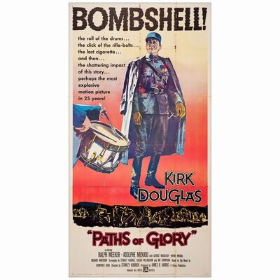 560: PATHS OF GLORY - Three Sheet (41" x 79"); Fine Folded