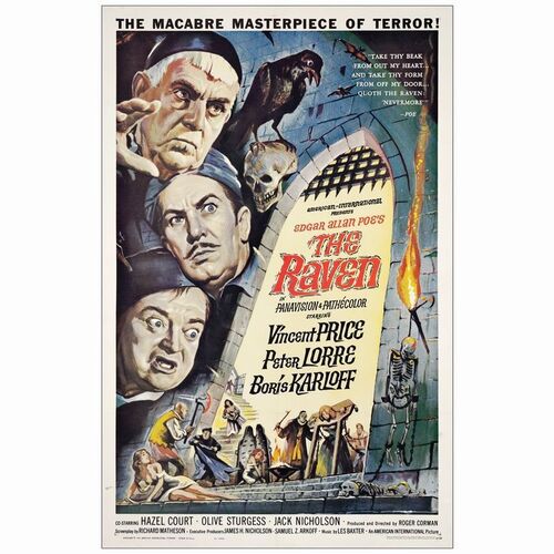 574: THE RAVEN - One-Sheet (27" x 41"); Very Fine on Linen