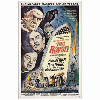 574: THE RAVEN - One-Sheet (27" x 41"); Very Fine on Linen