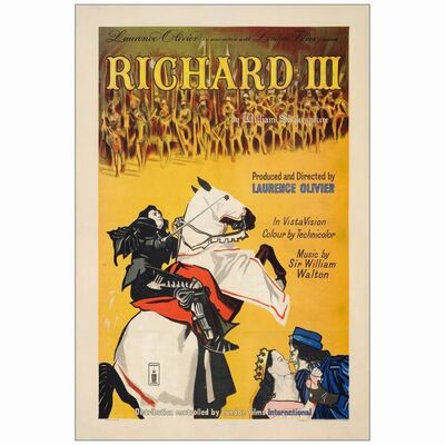 581: RICHARD III - British One-Sheet (27" x 40"); Fine+ on Linen