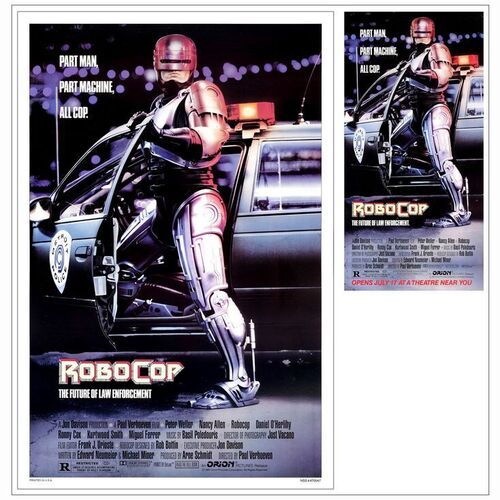584: ROBOCOP - One-Sheet & Mini Poster (27" x 41" & 12" x 24"); Very Fine+ Rolled