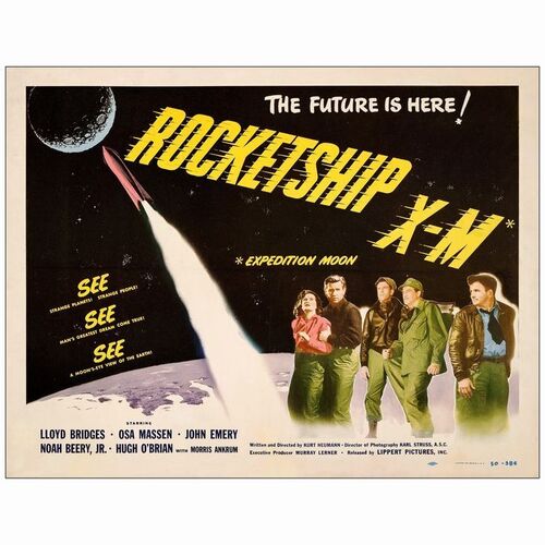 585: ROCKETSHIP X-M - Half Sheet (22" x 28.5"); Fine+ on Paper