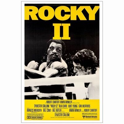 590: ROCKY II - One-Sheet (27.5" x 41"); Style B; Very Fine on Linen