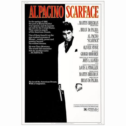 596: SCARFACE - 40" x 60"; Very Fine- Rolled