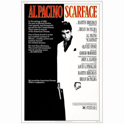 596: SCARFACE - 40" x 60"; Very Fine- Rolled