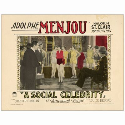 606: A SOCIAL CELEBRITY - Lobby Card (11" x 14"); Fine