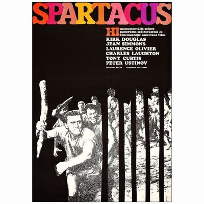 608: SPARTACUS - Hungarian A1 (22.5" x 32"); 1st Release; Very Fine Folded