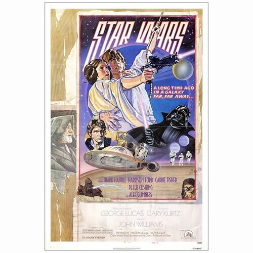 617: STAR WARS: A NEW HOPE - NSS One-Sheet (27" x 41"); Style D; Mint Folded