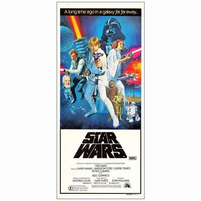 620: STAR WARS: A NEW HOPE - Australian Daybill (13.5" X 30"); From the Collection of Steven Benge; Near Mint Folded