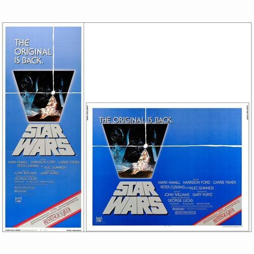 624: STAR WARS: A NEW HOPE - Half Sheet & Insert (22" x 28" & 14" x 36"); From the Collection of Steven Benge; Mint Rolled