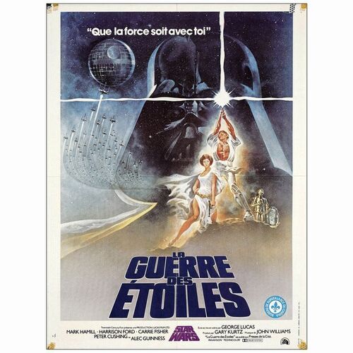 625: STAR WARS: A NEW HOPE - French Moyenne (23.5" x 31.25"); Art Style; Fine Folded