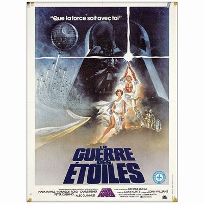 625: STAR WARS: A NEW HOPE - French Moyenne (23.5" x 31.25"); Art Style; Fine Folded