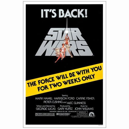 627: STAR WARS: A NEW HOPE - One-Sheet (27" X 41"); From the Collection of Steven Benge; Very Fine Rolled