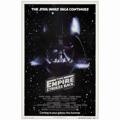 635: STAR WARS: THE EMPIRE STRIKES BACK - One-Sheet (27" x 41"); Advance; Very Fine+ on Linen