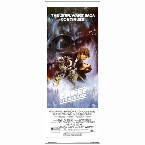 637: STAR WARS: THE EMPIRE STRIKES BACK - Insert (14" x 36"); Style A; Near Mint Rolled