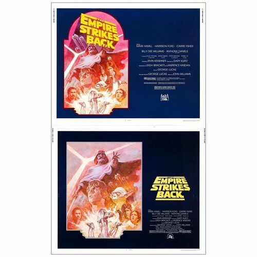 638: STAR WARS: THE EMPIRE STRIKES BACK - Half Sheets (2) (22" x 28"); From the Collection of Steven Benge; Very Fine+ Rolled