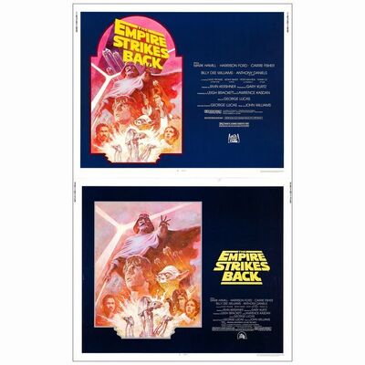 638: STAR WARS: THE EMPIRE STRIKES BACK - Half Sheets (2) (22" x 28"); From the Collection of Steven Benge; Very Fine+ Rolled
