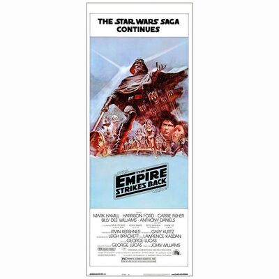 640: STAR WARS: THE EMPIRE STRIKES BACK - Insert (14" X 36); Style B, From the Collection of Steven Benge; Mint Rolled