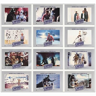 644: STAR WARS: THE EMPIRE STRIKES BACK - Italian Photobusta Set (12) (26.25" x 18.25"); Fine+ Rolled
