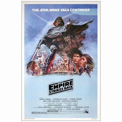 645: STAR WARS: THE EMPIRE STRIKES BACK - One-Sheet (27" x 41"); Style B, Studio Style; Very Fine- Rolled