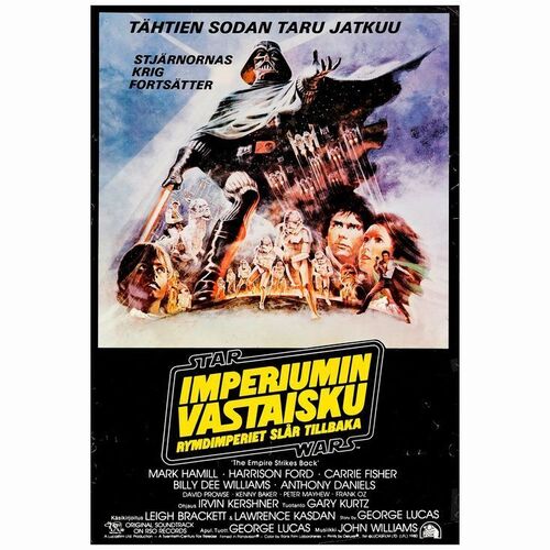 648: STAR WARS: THE EMPIRE STRIKES BACK - Finnish A2 (16" x 23.5"); Style B; Fine+ Folded