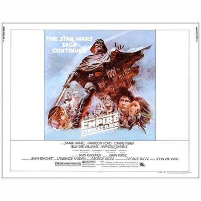 649: STAR WARS: THE EMPIRE STRIKES BACK - Half Sheet (22" x 28"); Style B, From the Collection of Steven Benge; Near Mint Rolled