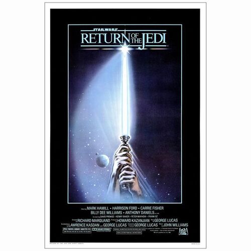 656: STAR WARS: RETURN OF THE JEDI - One-Sheet (27" x 41"); Style A; Near Mint Rolled