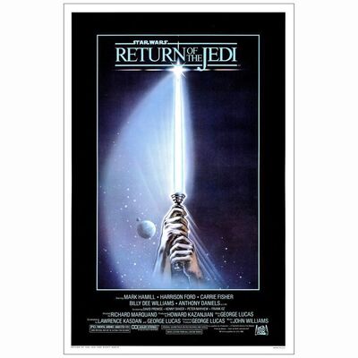 656: STAR WARS: RETURN OF THE JEDI - One-Sheet (27" x 41"); Style A; Near Mint Rolled
